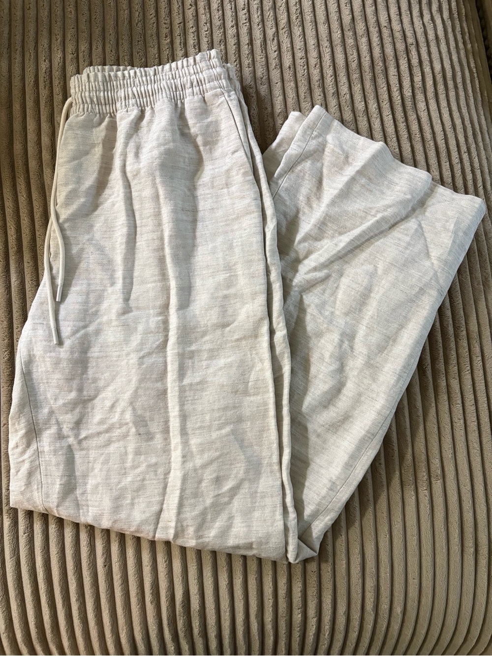 Aritzia Wilfred Wide-Leg Linen Pants